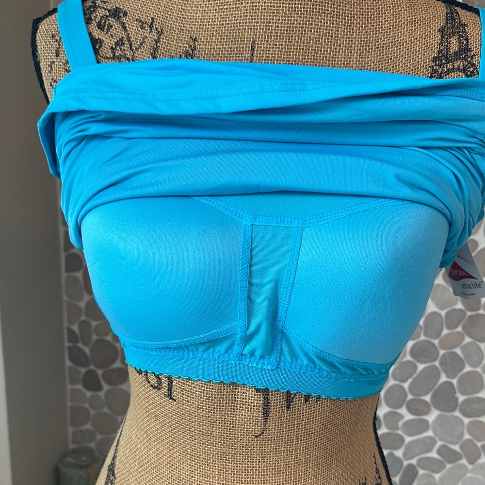 NWT Lands' End Women's Tankini in Aqua size 8 - Picture 7 of 10